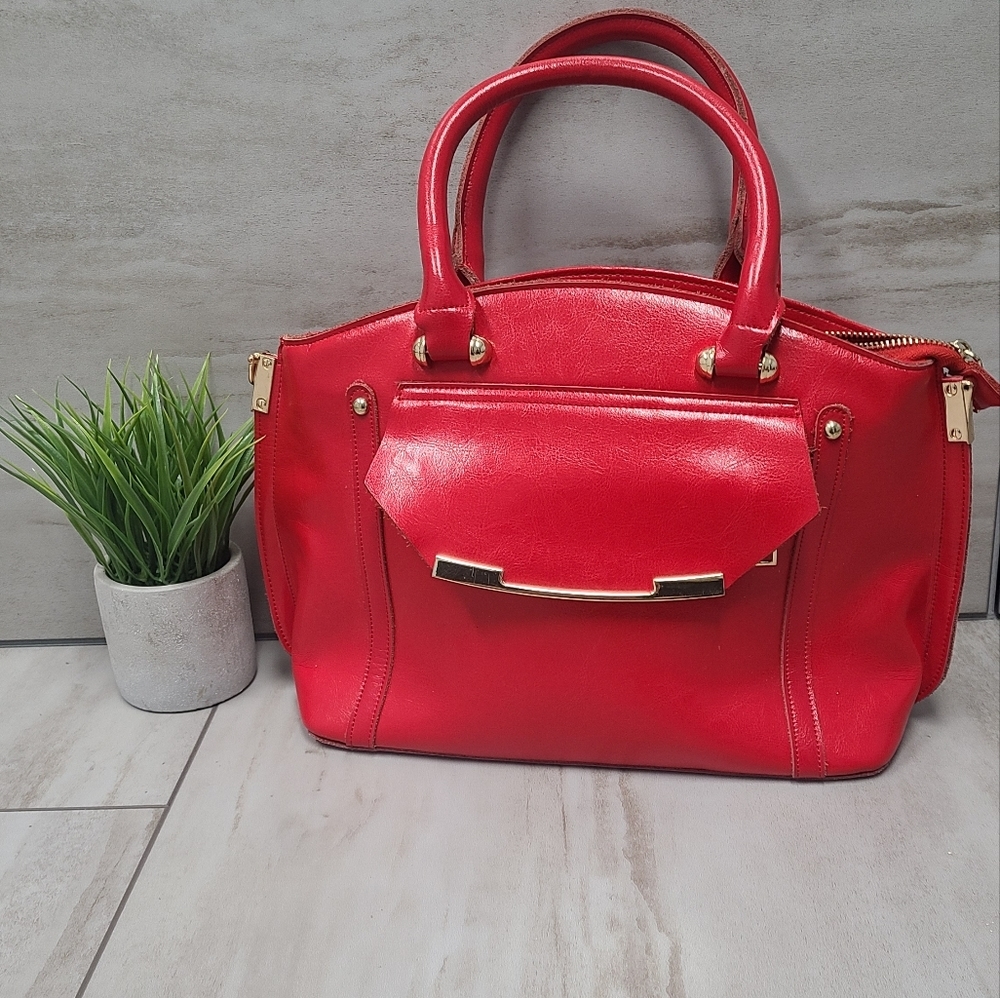 Red Leather Handbag